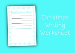Christmas Plans Worksheet