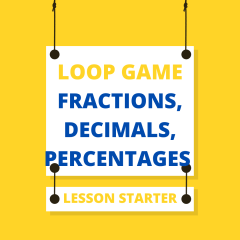 Fractions, Decimals, Percentages Loop Game
