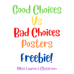 Good Choices Vs Bad Choices Posters