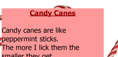 Christmas poem "Candy Canes"