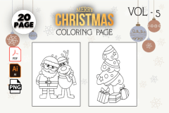 christmas-coloring-pages-for-kids-vol5-Graphics-6403269-1-1-580x386