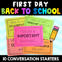 First day back to school - 10 conversation starters