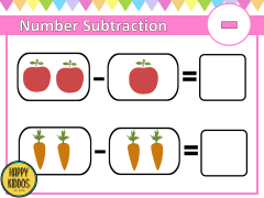 Number Activities: Subtraction Worksheets