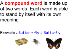 Compound words flipchart