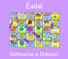 Éadaí - Nathracha is Dréimirí - Cluiche - Snakes & Ladders