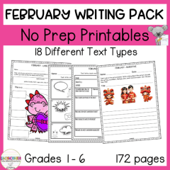 Writing pack for February
