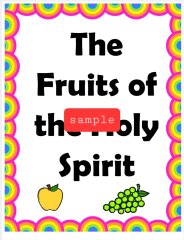 The Fruits and Gifts of the Holy Spirit Display