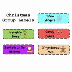 Christmas Group Labels