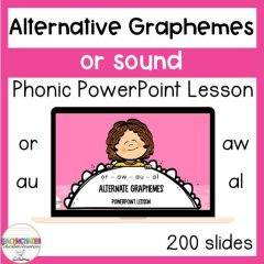or sound grapheme alternatives lesson