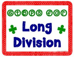Long Division- Easier Method - Samples and grid