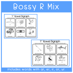 Phonics - Bossy 'R' Worksheets