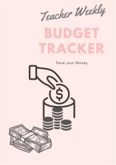 Teacher Weekly Budget Tracker I Printable