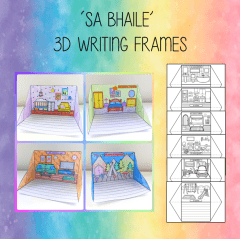Sa Bhaile 3D Writing Frames - Seomraí An Tí
