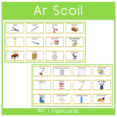 Gaeilge - Ar Scoil - School Display/Flashcards