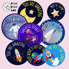 space stickers cover
