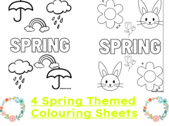 Spring Colouring Sheets