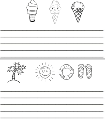 Selection of writing templates