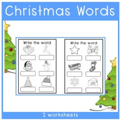 Phonics - Write Christmas Words