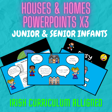 Houses and Homes Junior and Senior Infants PowerPoint Lesson Bundle