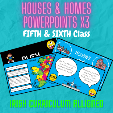 Houses and Homes Fifth and Sixth Class PowerPoint Lesson Bundle