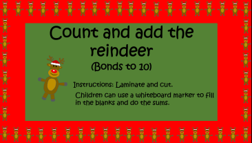Count the reindeer - bonds to 10