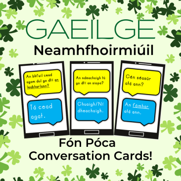 Gaeilge Neamhfhoirmiúil Fón Póca - Conversation Cards!