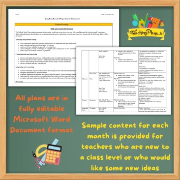 Multi-Class Fifth and Sixth Class Long Term Plan Bundle - 5th/ 6th Yearly Plans