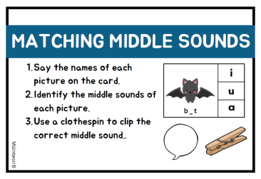 Middle Sounds CVC Activity
