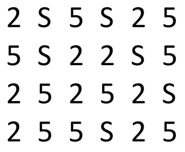Number/Letter Reversals 2, 5, S - Differentiated