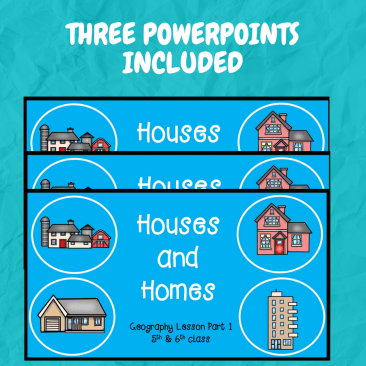 Houses and Homes Fifth and Sixth Class PowerPoint Lesson Bundle