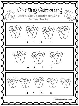 Counting Worksheets (Spring)