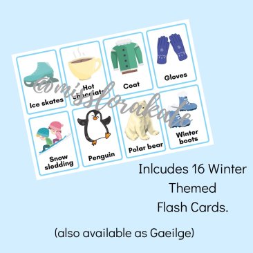 16 Winter Flash Cards (Eng)