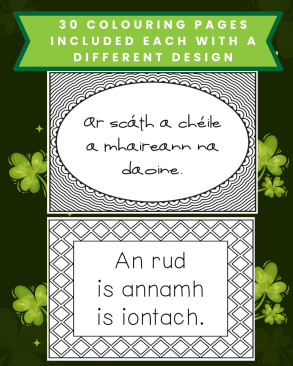 Irish Proverbs Colouring Pages