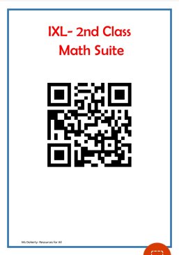 Bundle of QR MATH CODES FROM INFANTS-6TH CLASS