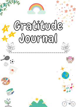 Gratitude and Wellbeing Journal Covers
