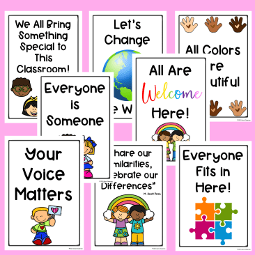 Inclusive Classroom Posters for Celebrating Diversity