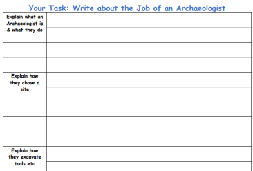 JC Workbook: Jobs of Historian and Archaeologists