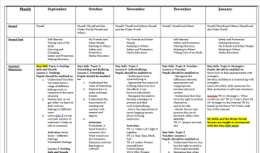 6th Class Long Term Planning (11 Subject Bundle) Primary Language Curriculum
