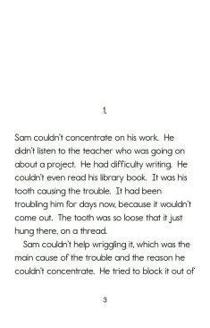 Sam’s Tooth Story (6-10 years)