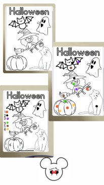 Halloween Differentiated Colouring Sheet