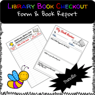 BUNDLE Book Report & Checkout Cover