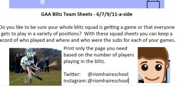 Blitz Sheets Cover Page