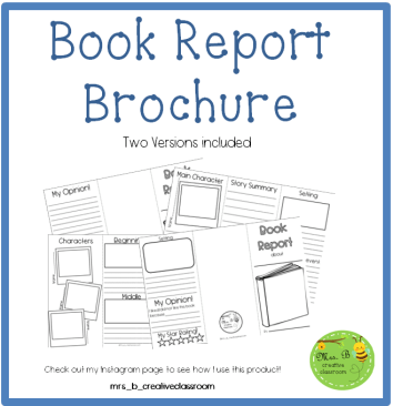Book Report Brochure Cover