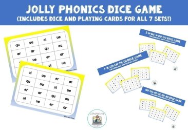 Phonics Dice Game Bundle (All 7 Sets)