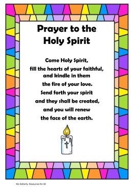 Come Holy Spirit Display Prayer