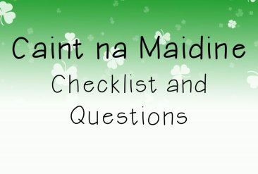 Caint na Maidine Cover pic