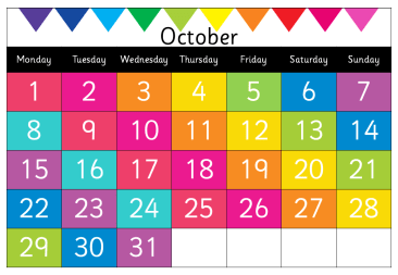 Rainbow Calendar