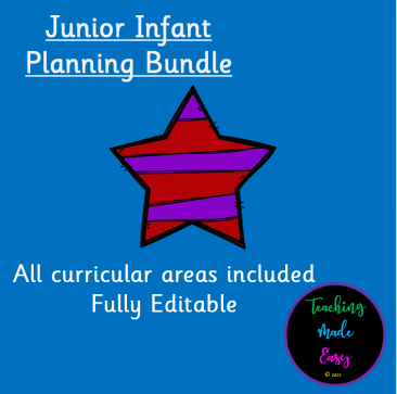 Junior Infants Long Term Planning  Bundle