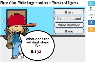 BOOM CARDS-Writing Large Numbers in Words and Digits