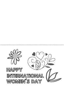 International Women's Day - Cards for Coloring and Gifting